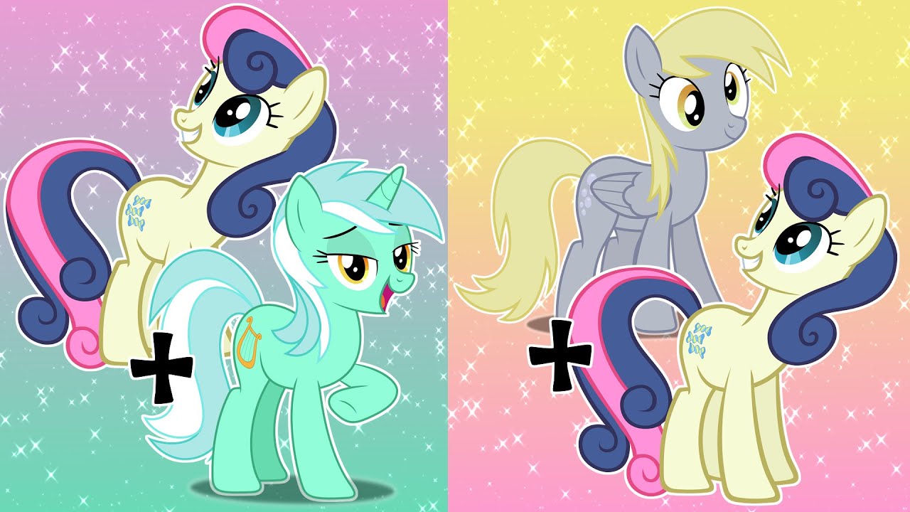 LYRA + BON BON / DERPY + BON BON / SPEEDPAINT [Theme: Background Mane Six] #5