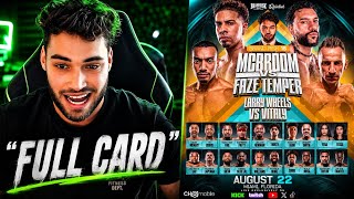 ADIN ROSS Brand Risk Boxing 15 Full Fight Card REVEALED | REACTION