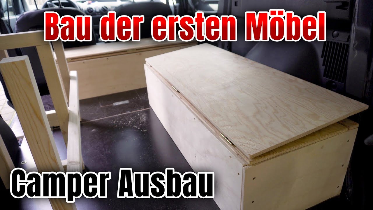 Möbelbau der Kisten Camper Ausbau 🔨 - Dacia Dokker Minicamper