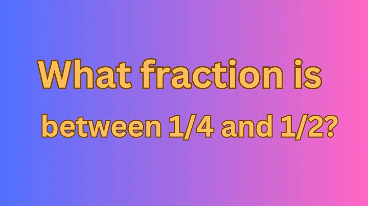 What Fraction Is Between 1/4 and 1/2? #maths #mathematics #math #fraction