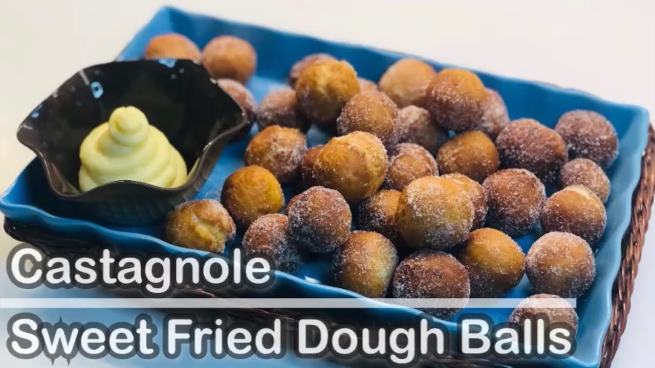 Castagnole (Sweet Fried Dough Balls) Italian Food Easy Peasy by The Bellardinelli Sisters