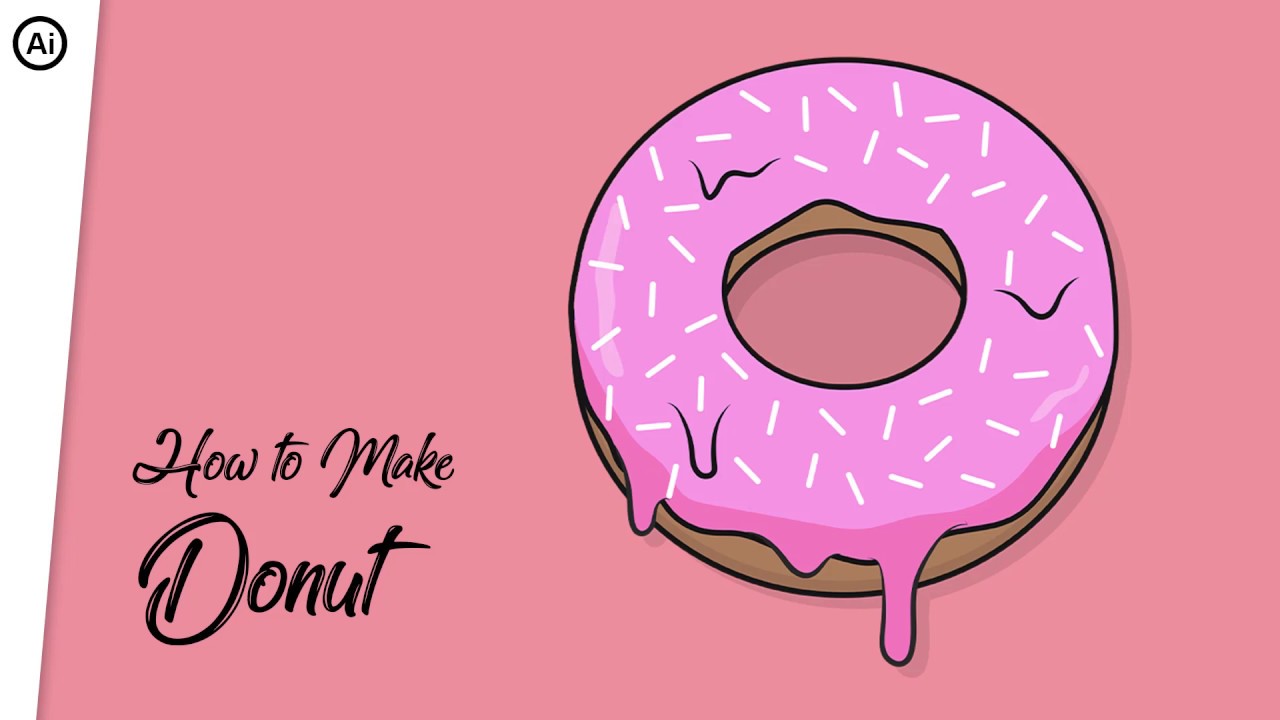 Vector Tutorial | Flat Design Donut