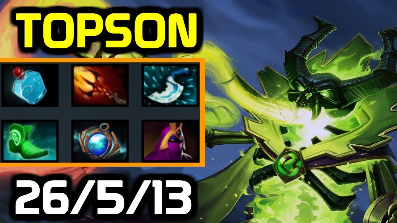 When TI Winner plays Signature Hero - TOPSON Pugna full gameplay w/ Funn1k Axe