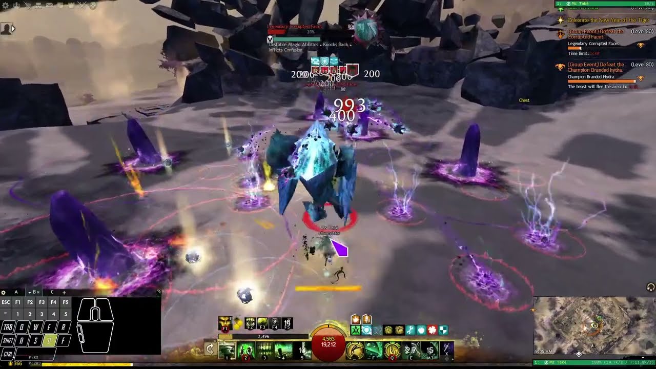 [Guild Wars 2] [OUTDATED] Open World; Scourge; Legendary bounty Solo in Crystal Oasis