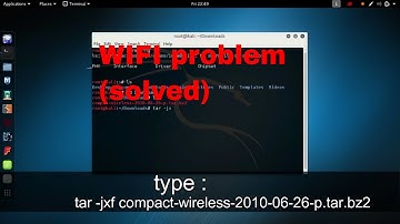 How to fix Wifi problem in kali linux |2017| (wireless problem solved)