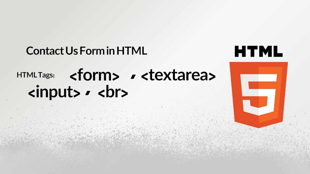 آموزش فرم تماس با html - YouTube