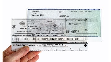 MICR Gauge Slide-In for cut checks