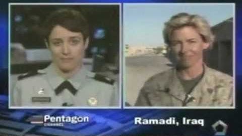 Amy Forsythe reports  while on foot patrol in Ramadi, Iraq