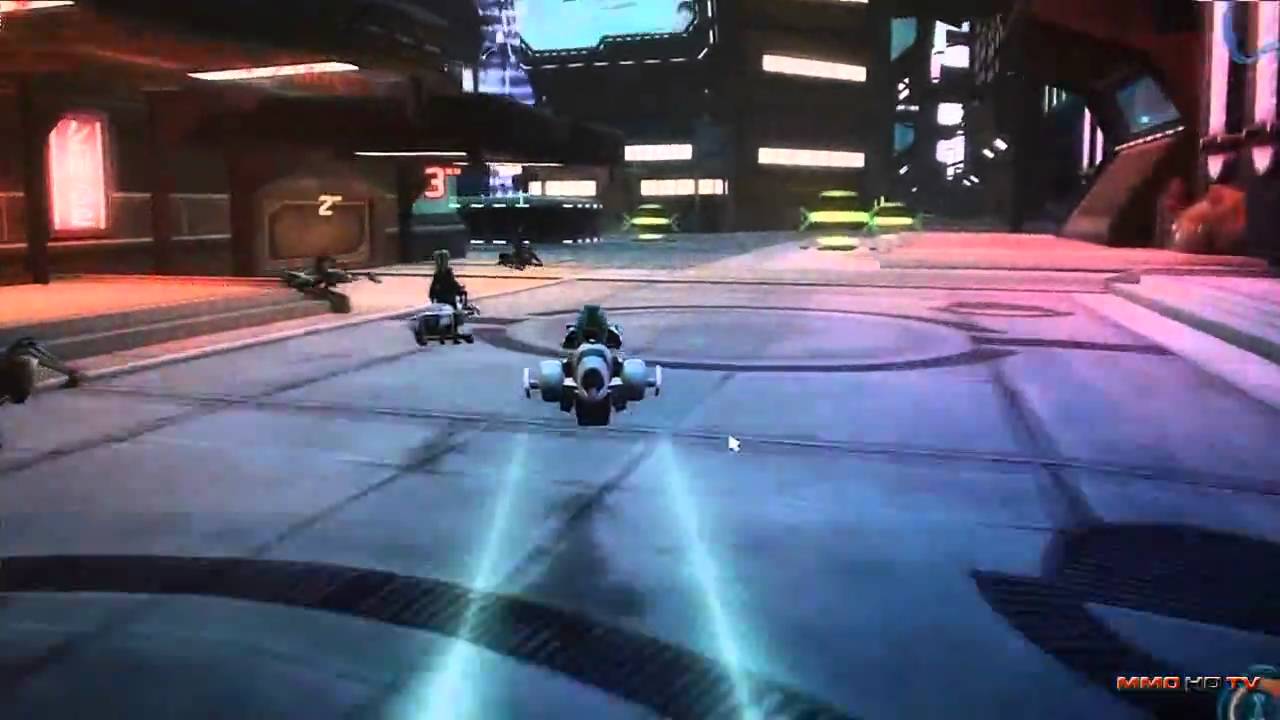 Clone Wars adventures GamesCom 2010 speeder bikes race - MMO HD TV
