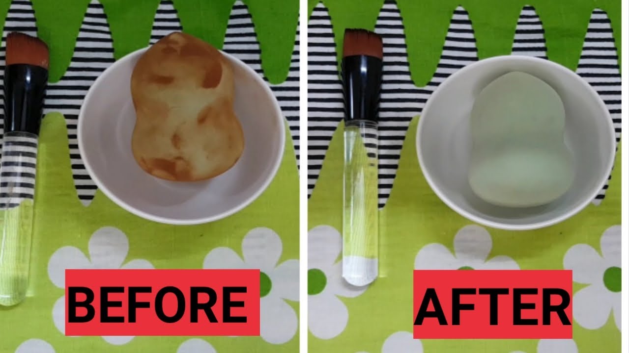 Easy way to clean makeup sponge/தமிழ் YouTube