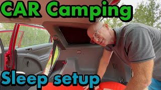 Car Camping sleep setup ||  TOYOTA MATRIX.