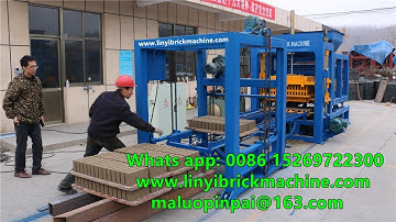 Show QT6-15 automatic concrete block production plant  machines at different angles