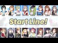 Start Line - AiRBLUE (Cue!) (Lyrics + Translation) (Rom/Eng/Indo)
