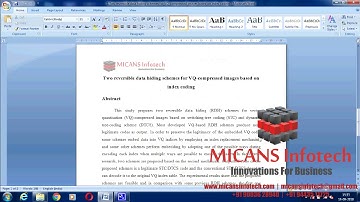 Two reversible data hiding schemes for VQ compressed images- IEEE PROJECTS 2018