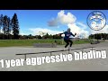 One year aggressive inline skating at 35 years old