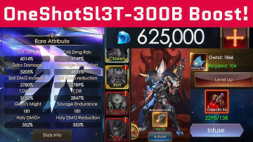 OneShotSl3t - Insane Boost - 300B - 3rd Galactic Avatar Unlocked - Legacy Of Discord