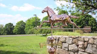 Good Directions 958P Smithsonian Horse Weathervane - Polished Copper
