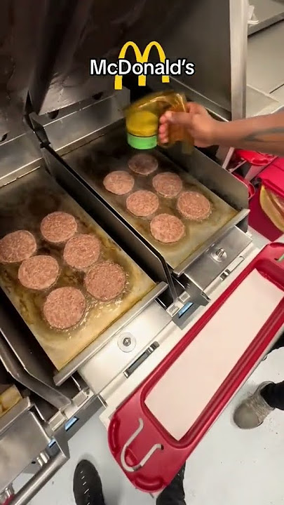 McDonald's Beef Cooking 🥩 #mcd #food #burger #work #mcdonalds #beef #cooking