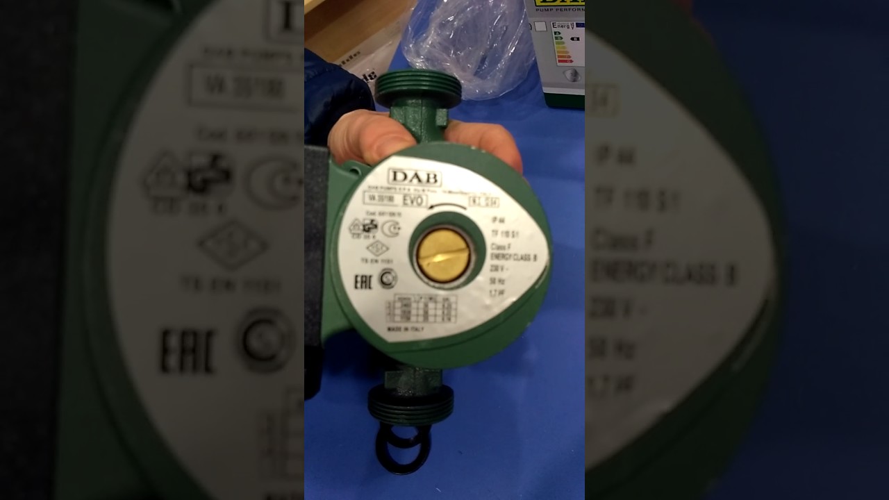 Циркуляционный насос DAB 4 VA 25-35 180 мм - YouTube