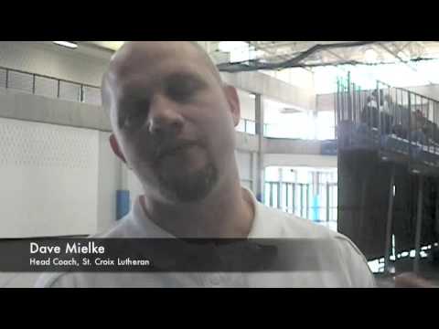 St. Croix Lutheran coach Dave Mielke talks about Kayla Hulsebus's 1000th career point and his team's victory over Braham in the Breakdown Girls Tip Off Classic Saturday, Dec. 5, 2009.