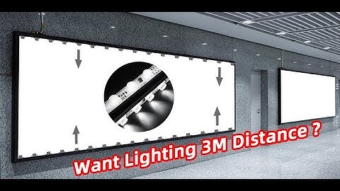 Want lighting 3 meters distance lightbox?