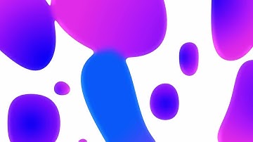 Abstract Colorful Blobs On White Background Motion Graphics