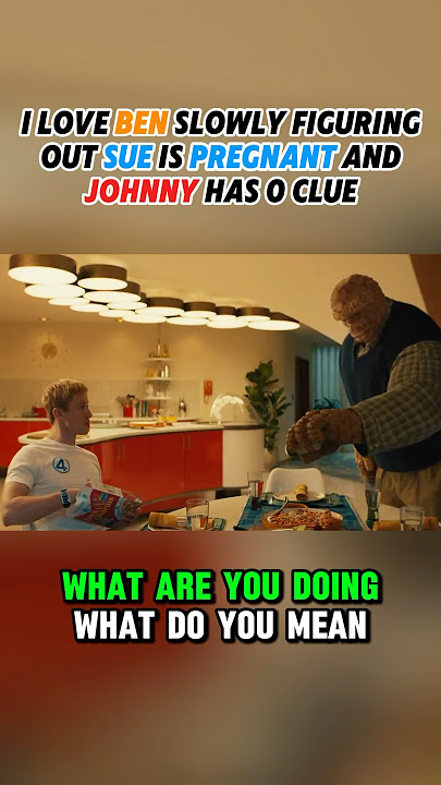 THE THING figures out INVISIBLE WOMAN is Pregnant! Fantastic Four: First Steps Clip! Reed Richards!