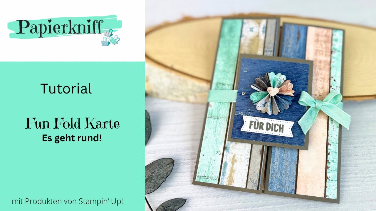 🌼 Tutorial 🌼 Fun Fold Card - mit Wow- Effekt