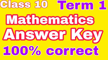 Answer key of Class 10 mathematics term 1, series JSK/2, SET 4,