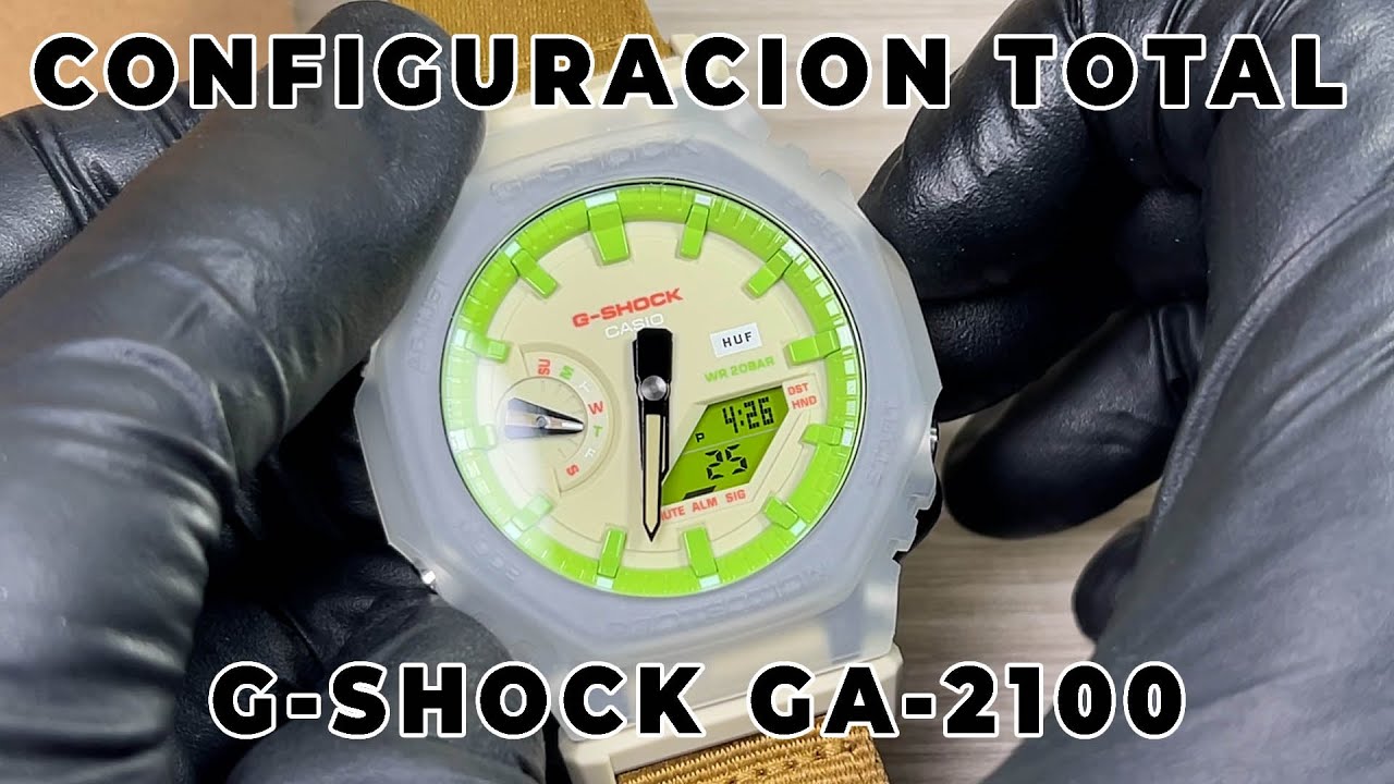 G-Shock GA-2100 / 5611 Tutorial Configuración TODAS LAS FUNCIONES 