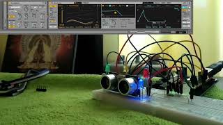 Ultrasonic Sensor Controlling Wavetable in Ableton Live
