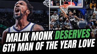 Malik Monk 6th man of the year campaign is on