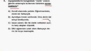 Anafen Yıl Sonu Denemesi - Türkçe4