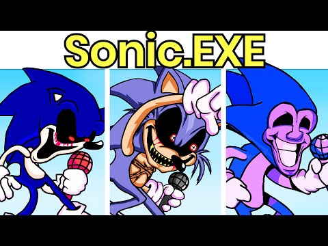 Friday Night Funkin': VS Sonic.EXE Full Week [All Secrets/Cutscenes/Endings] - FNF Creepypasta Mod