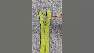 Hoe je een nylon rits korter maakt #naaien #ritsen #naaienvoorbeginners