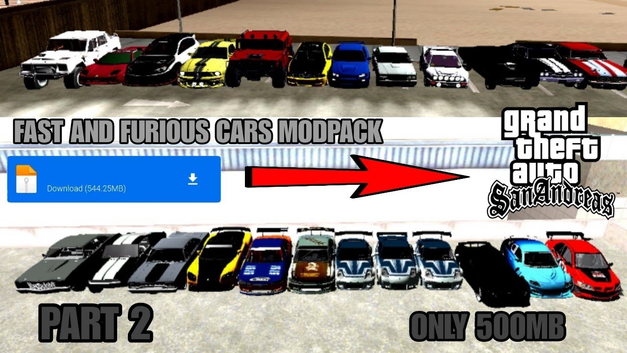 HOW TO INSTALL FAST AND FURIOUS CARS MODPACK IN GTA SAN ANDREAS