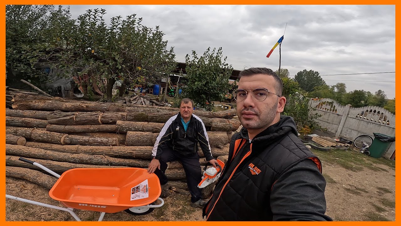 Am tăiat lemne cu noua drujbă DAC 601RS și le-am cărat cu roaba Ruris RTS1100M! 💪🔥