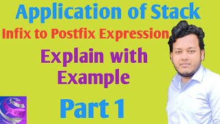Infix Expression to Postfix Expression || Stack Application || Explain with Example || Part 1