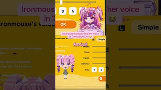 Ironmouse trying to find her voice in Tomodachi Life 😭
