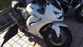 wirus winエキゾノートサウンドを聞きやがれ　白い戦士　カワサキ・ニンジャ250R　White warrior　ウイルズウィン　Kawasaki Ninja250R