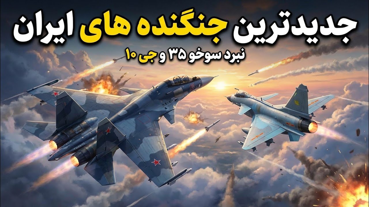 جدیدترین جنگنده‌ های ایران| وحشت دشمن از سوخو۳۵ و چنگندو j10c