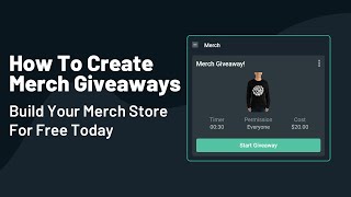 How to Start Selling Custom Merch For FREE Using Streamlabs How to Start Selling Custom Merch For FREE Using Streamlabs