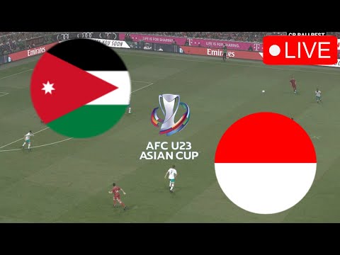 Jordan U-23 vs Indonesia U-23🔴LANGSUNG AFC Asian Cup 2024 Match Today Video Game Simulation PES 21