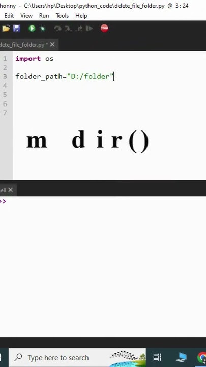 How to delete a file or folder in Python - YouTube