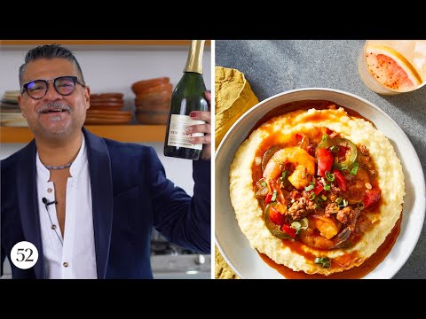 Sweet, Spicy, & Saucy: Shrimp & Masa Grits with Chorizo | Sweet Heat with Rick Martinez | Food52