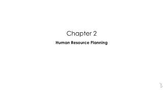 Human Resource Planning