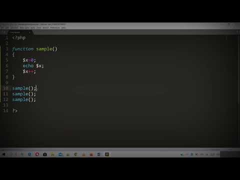 Static Variable in PHP | Introduction to PHP |PHP Laravel Course | URDU| Hindi | Lec-9|