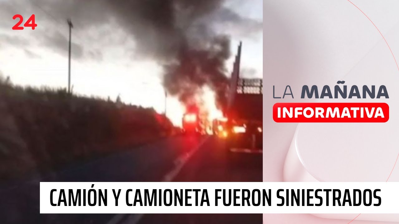 Ataque incendiario en La Araucanía: un camión y una camioneta terminaron siniestrados