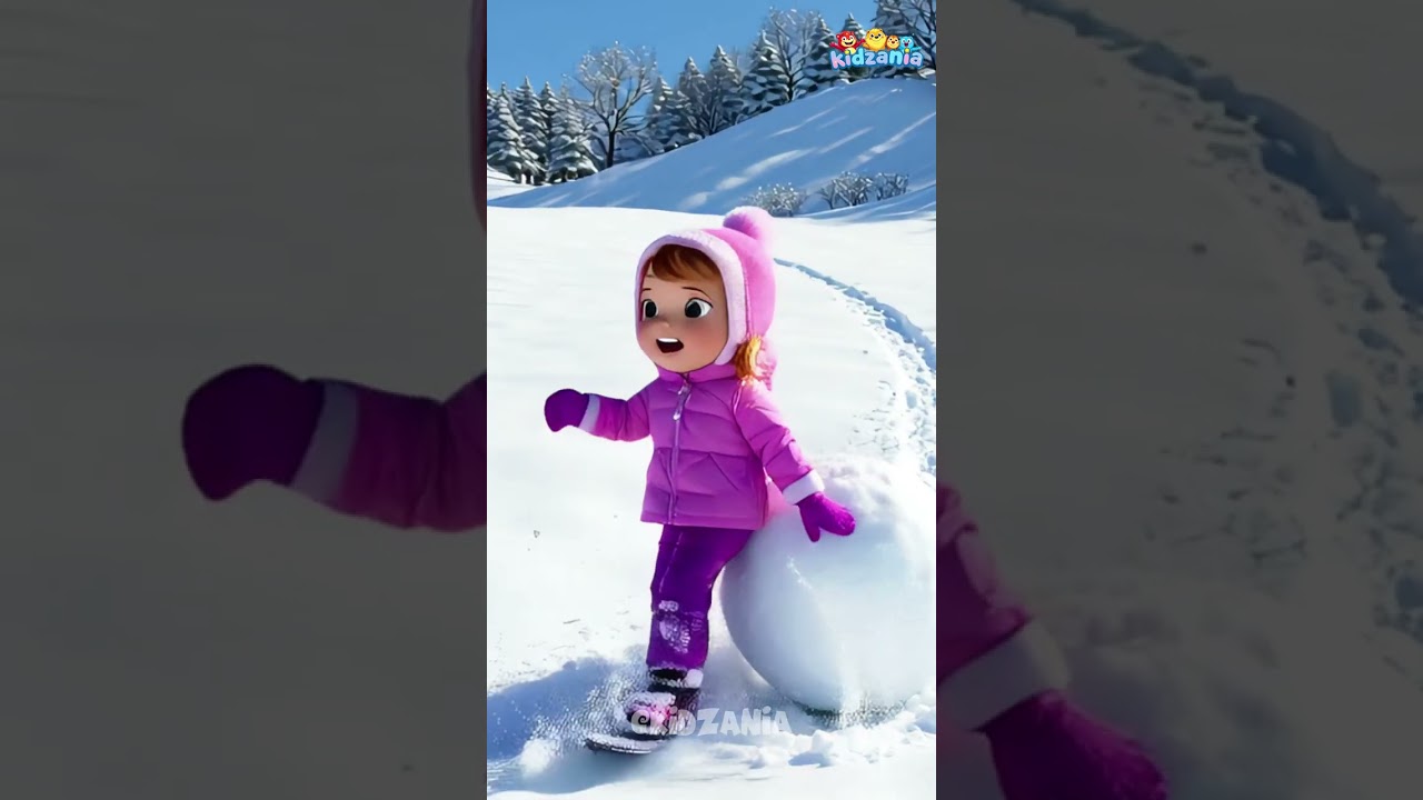 Mia’s Snowball Turns Into a Snow Giant ❄️✨ | Winter Magic Short