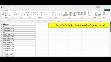 quickly fixing phone number errors from Excel to Google Sheets.
